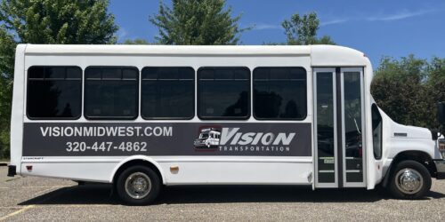 Charter Bus Elk River Mini White Charter Bus 25 Seat Capacity Elk River Minnesota